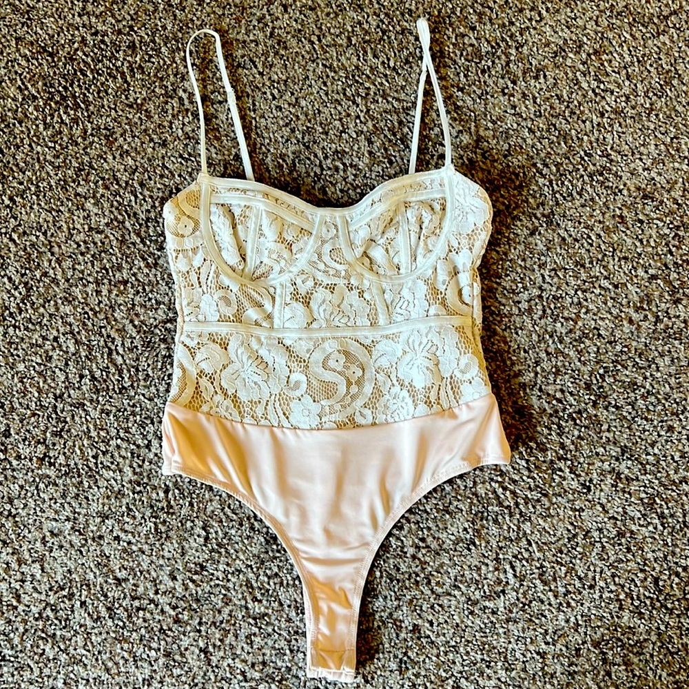 Ooh La Luxe Lace Corset Bodysuit